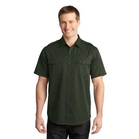 Port Authority ®  Stain-Resistant Short Sleeve Twill Shirt. S648