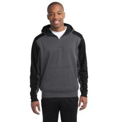 Sport-Tek ®  Colorblock Tech Fleece 1/4-Zip Hooded Sweatshirt. ST249